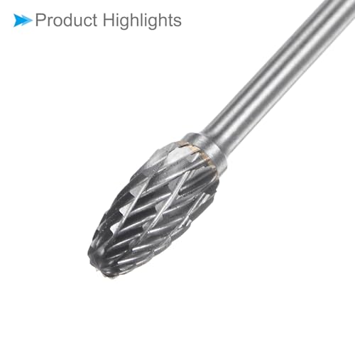 Fresas rotativas de carburo de tungsteno, 10 piezas miniatura 5