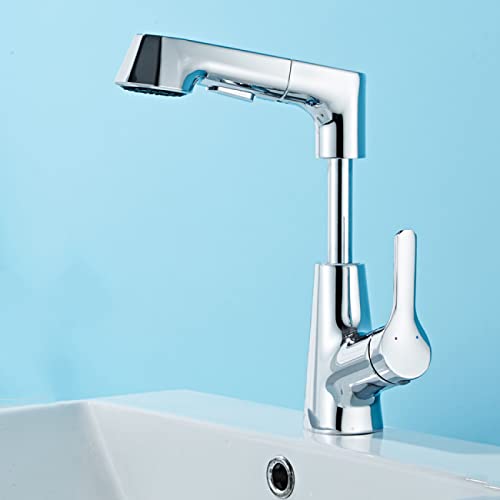 Robinet de salle de bain à douchette pour éliminer les éclaboussures de vasque