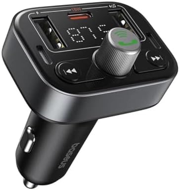Baseus S-09 Pro Series Car FM Transmitter-Cluster Black