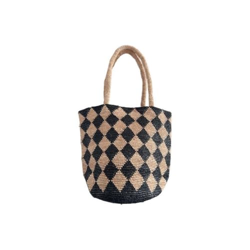 Raffia Straw Woven Handbag Shoulder Bucket Bag Hollow Totes Clutch Hobo Beach Vacation Travel Large Versatile Chic Summer