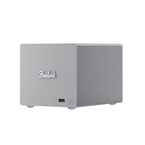 Image of Beelink ME Pro N95 Mini PC NAS, Intel N95 12GB LPDDR5 128GB SSD Desktop PC, 2.5G+5G LAN /WiFi 6 /BT5.4, Mini Computer Support 3*M.2 PCle3.0 SSD Slots + 2*HDD Bays for Office /Private Cloud /NAS Storage