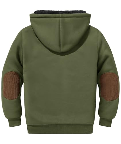 Image of SWISSWELL Unisex Boys Girls Fleece Hoodie Sherpa Lined Jacket Zip Up Hooded Sweatshirt Winter Outerwear for Kids