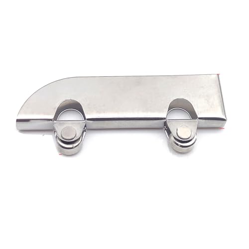 8pcs Stainless Steel Sliding Roller,Flying Glass Wheel Pulley Clamp Sliding Door Sliding Wheel Kitchen Furniture Display Cabinet Door