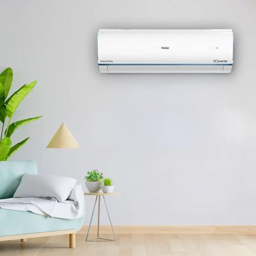 Image of Haier 1.6 Ton 5 Star AI Smart Inverter Split AC (5125W, Copper, HEXA Inverter, Heavy Duty, 4 Way Swing, Frost Clean, Cools at 60C - HSU19KP-PAIN5BN-INV, White)