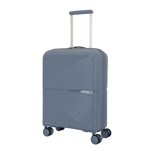 Image of American Tourister AIRCONIC2.0 SP 55 cm Small Cabin Polypropylene (PP) Hard 8 Wheels Spinner Luggage /Suitcase /Trolley Bag for Travel (Gray)