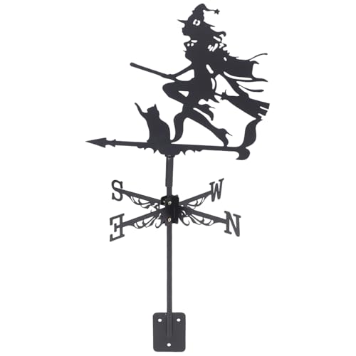 EPIGEIST Wetterfahne Hexe Aus Metall Eisen Windrichtungsanzeiger Für Garten Dach Halloween Dekoration Im Freien Langlebige Außenausrüstung EPIGEIST Wetterfahne Hexe Aus Metall Eisen Windrichtungsanzeiger Für Garten Dach Halloween Dekoration Im Freien Langlebige Außenausrüstung