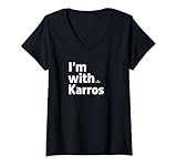 Womens I'm With Kyle Karros Prospect Baseball Fan Gear V-Neck T-Shirt
