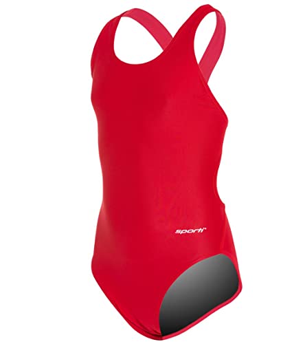 Image of Sporti Wide Strap Athletic One Piece Swimsuit for Women - Graphic Design Pattern - Swim Team Bathing Swimsuit for Competiton