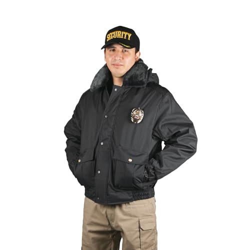 Image of First Class 100% Nylon Oxford All Season Deluxe Plain and Security Bomber Jacket