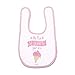 SUPERMOLON Babero Bebé Mi tía se derrite por mi Rosa pastel con velcro