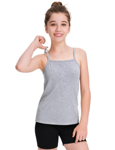 Image of BOOPH Girls Camisole Undershirts Kids Cotton Tank Tops Training Bra