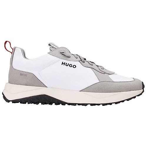 Image of HUGO Mens Running Style Mix Material Sneakers