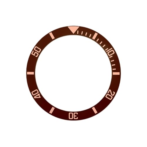 Insert lunette céramique 38mm anti-rayures pour montre de plongée type Seiko SKX007