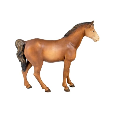 Cheval brun en bois fait main, l'esprit authentique de Noël chez vous - 2