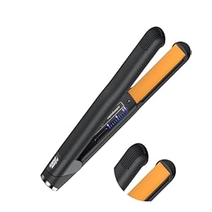 GLAMPALM Hair Straightener 1″ Ceramic Flat Iron Infused with Vita C, Korea’s No.1 Professional Salon Tool with 3D Swivel Cord & Dual Voltage,11 Heat Settings(220°–450°), 25s Fast Heat-Up (GP201)