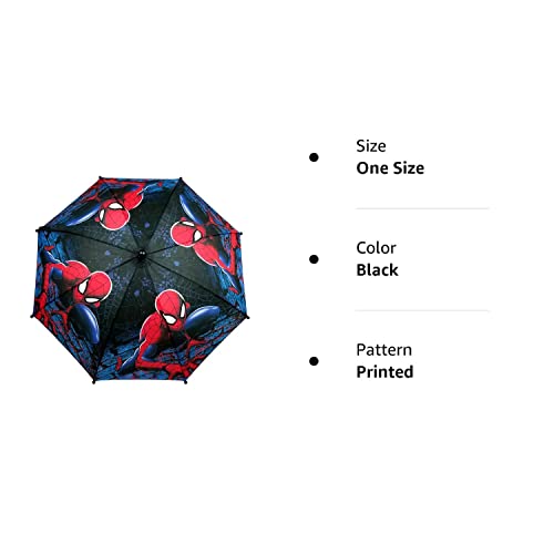 Spider-Man Kids Umbrella Black One Size #TOP4