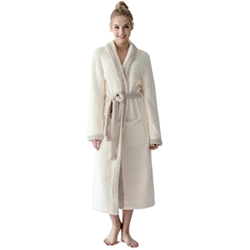 7 VEILS Long Bathrobe Womens and Mens Cozy Knit Microfiber Stretchy Super Soft Bathrobes Loungewear House Robes Dressing Gown