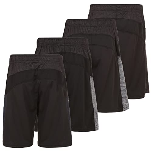 X Game Time - 4 Pack Boy's Active Performance Shorts Athletic Performance Shorts, Small, 8, Set D #TOP1