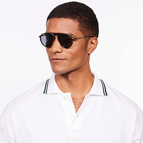 Image of Hip Hop Full Rim Pilot Branded and Stylish Sunglasses For Men & Women | Polarized and 100% UV Protected | Large | LK S15199