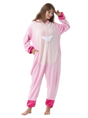 QSTYLE Adult Animal Onesie Halloween Costume One Piece Cosplay Suit for Women and Men