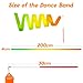 Cikyner Gymnastics Ribbon, 2 Pack Colorful Gymnastics Band with Stick, Dance Band Children Rainbow Band for School and Home Game, Ideal for Girls on Children's Birthday Party or Christmas