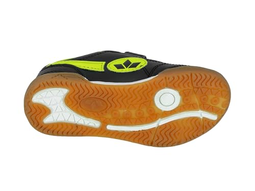Lico Unisex Kinder Bernie V Hallenschuhe, Schwarz Lemon, 39 EU