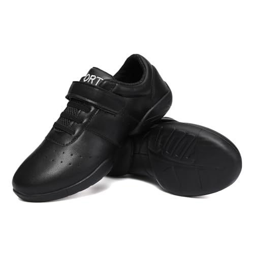 SWDZM Ballroom Salsa Practice Dance Sneakers Cheer Shoes for Youth Girls White Cheerleading Athletic Dance Shoes3