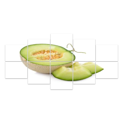 How to fan a wedge of melon