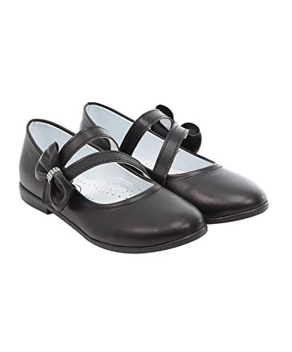 Flower Girls Mary Janes Dress Shoes Flat Birthday Wedding Footwear3