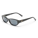 Le Specs Don't Cha Sunglasses - Black, Oval, Unisex, Minimalist Y2K Style