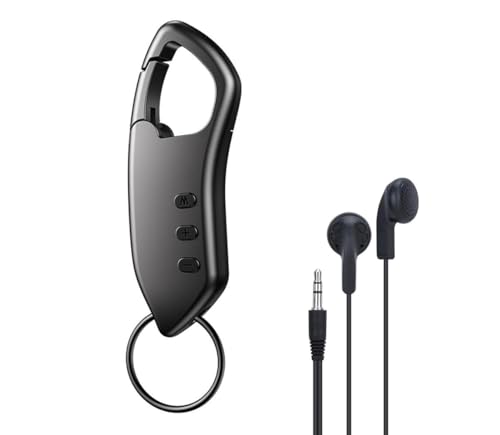 Image of FREDI HD PLUS 16GB Keychain Digital Voice Recorder | Portable Audio Recording Device with Built-in Microphone | Rechargeable Battery | USB Plug and Play File Transfer | Compact Keyring Audio Recorder