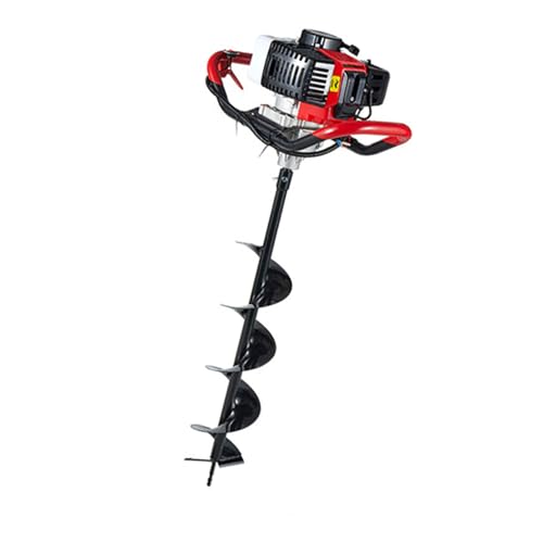 Pelle Électrique À Trou Arrière 2 Temps 52cc 1,7 KW, Tarière À Essence pour Clôtures, Sol, 7500 TR/Min, Pelle À Trou Arrière, Tarière Au Sol