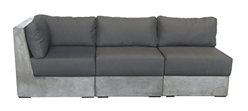 Preisvergleich Produktbild Matodi Novum Lounge Beton Sitzgruppe 3 teilig