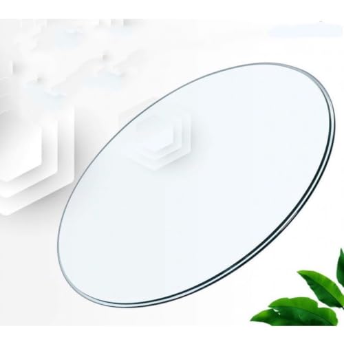 Dessus de table rond transparent 75cm pour remplacer ou protéger votre plateau de table à manger