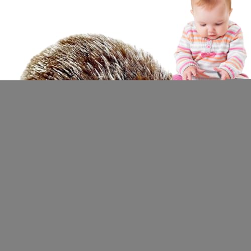 Jeu de soin hérisson avec figurine silicone 13 cm et peluche douce bébé