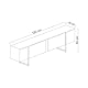 Dmora - Fernsehschrank Centaurus, Ständer für Wohnzimmerfernseher, Niedriges Wohnzimmer-Sideboard, TV-Ständerbasis, 180x30h50 cm, Anthrazit und Schwarz