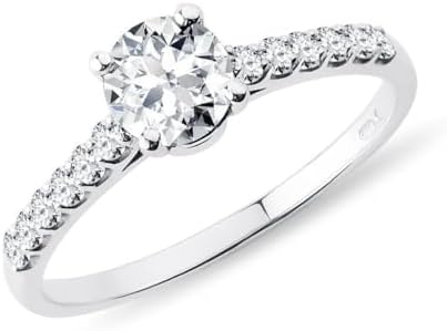 SV Silver AD CZ Diamond Solitaire Ring with Diamond For Engagement Gift Women Girls.