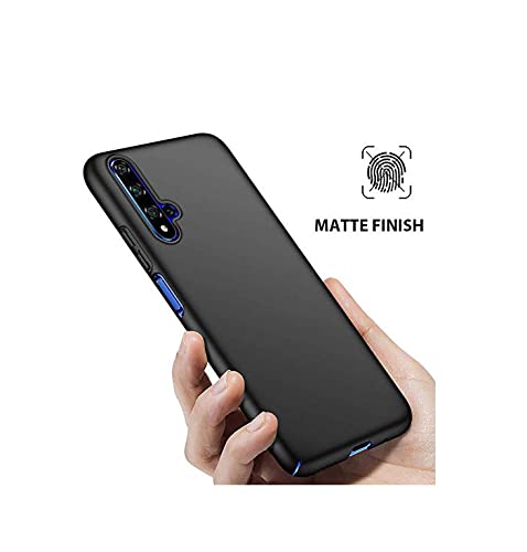 Image of Mobile Back Cover Case for Honor 20 (Silicone Case|CameraProtection|Black SC1510)