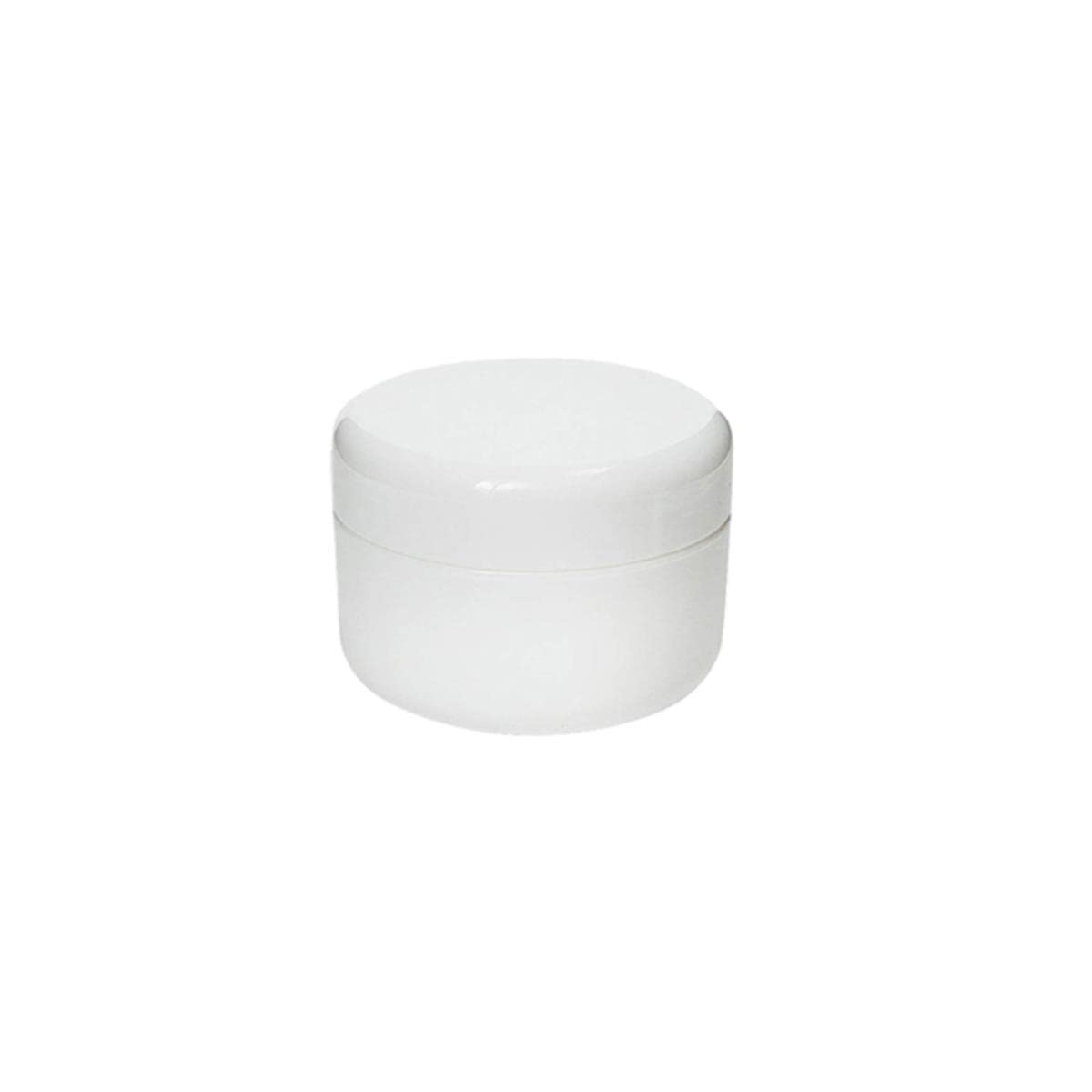 Samcry Cream/White 50Pcs/Lot Refillable Bottles 10G 20G 30G 50G 100G Empty Pot Face Jars Lotion Cosmetic Container Travel-10G,
