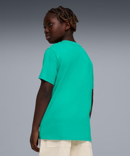 Image of Puma Boy Cotton Solid Regular Fit Tees