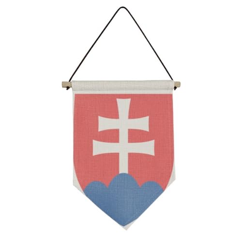 Drapeau national slovaquie UE sur toile suspendre pour décoration murale de salon