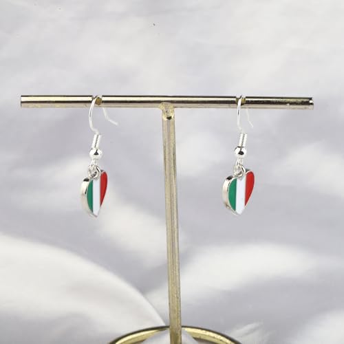 CENWA Italy Flag Charm Earring - National Flag Gift Italy Jewelry4