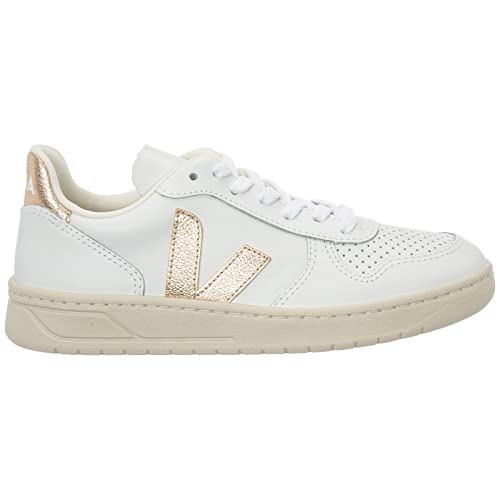Image of Veja Women V-10 Sneakers Extra White - Platine 6 US