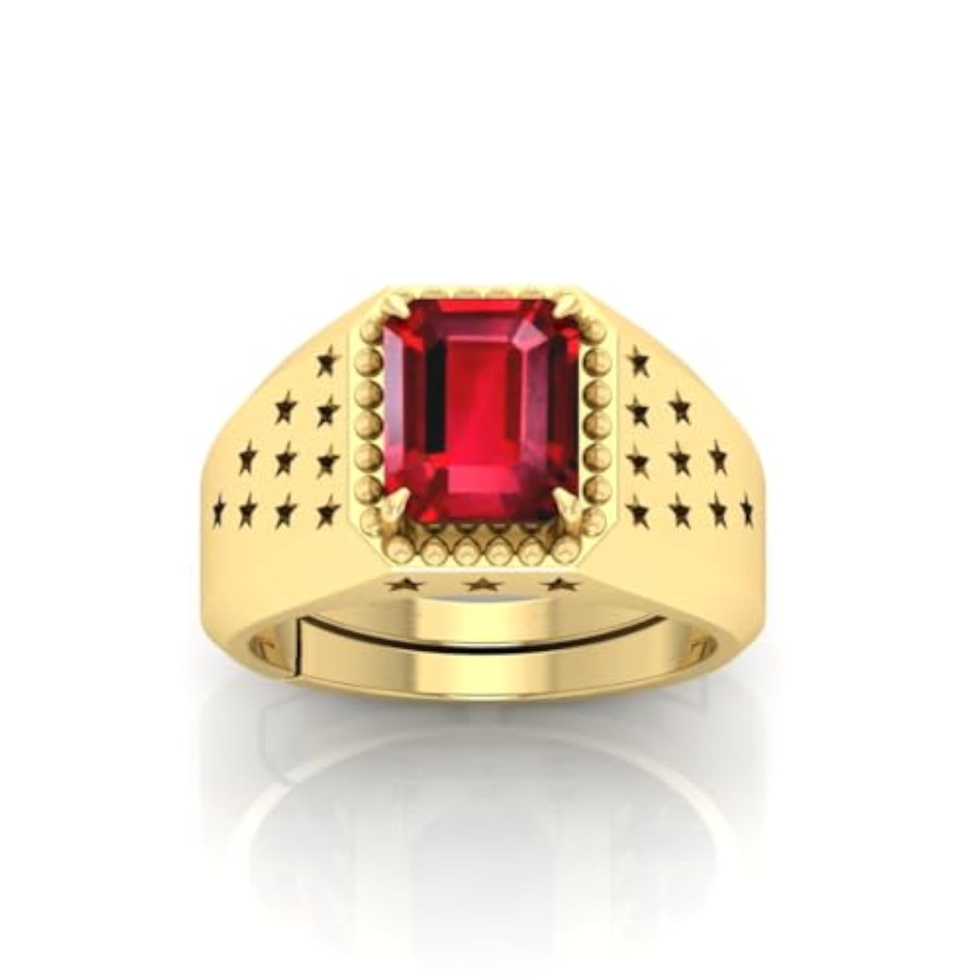 Ruby Manik Adjustable Ring, Certified