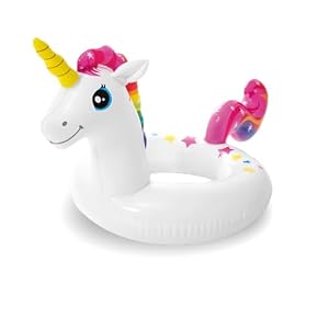 Flotadores Hinchables Piscina para Niños,58cm Lindo Unicornio Caucho de Juguetes Flotador para Piscina Infantil,Juegos de Agua Círculo de Natación para Niños y Niñas 4-8,Playa Fiesta de Verano