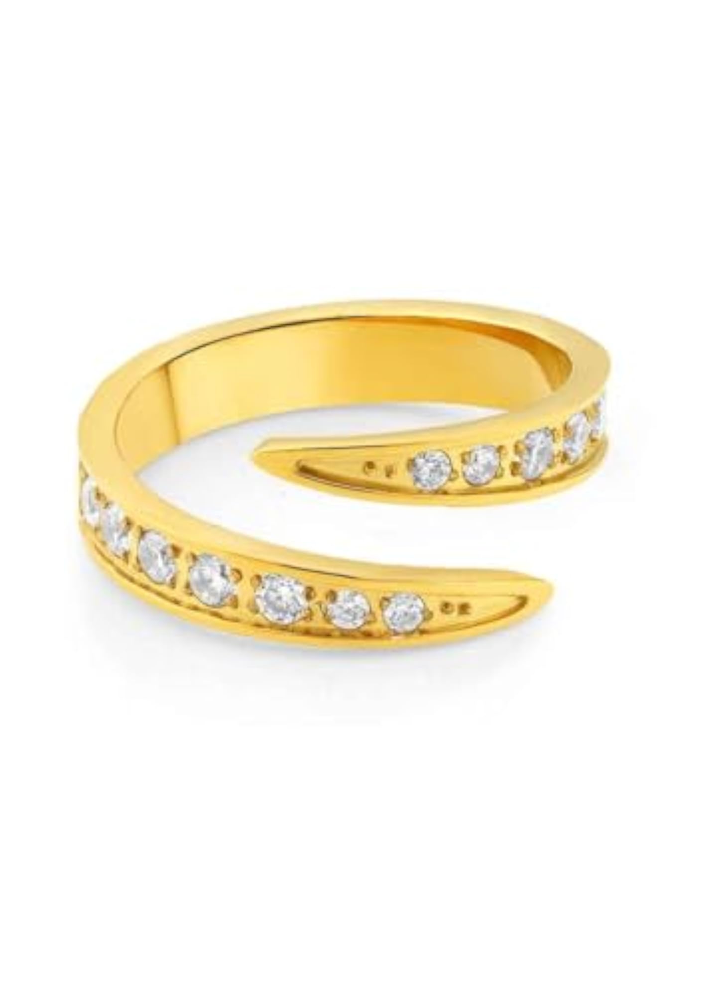 Open Grace Adjustable Ring, Elegant Minimalist Design
