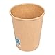 50 Stück - Heißgetränke 1 Wand 240 ml 280 + 18 Pe G/M2 Ø8/5,6 x 9,2 cm braun Pappe