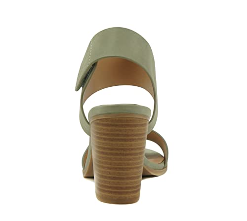 Soda Wait-A ~ Women Open Round Toe Chunky Heel Ankle Strap High Heel Dress Sandals2