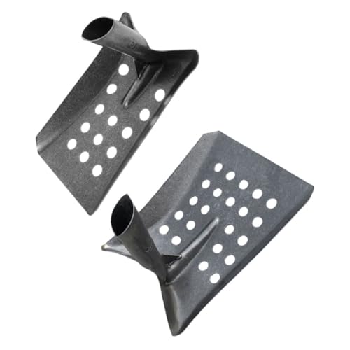 AKOOSY 2 Piezas Pala Metálica Gruesa para Limpieza de Alcantarillado y Drenaje Herramienta Resistente de Acero para Eliminación de Lodos y Residuos para Jardines y Desagües