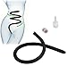 Shower Enema Douche Nozzles for Men and Women, SOYESY Comfortable Silicone Nozzles Enema Attachment, Reusable Shower Enema Hose for Anal Colon Vagina Cleaning (19 inches)